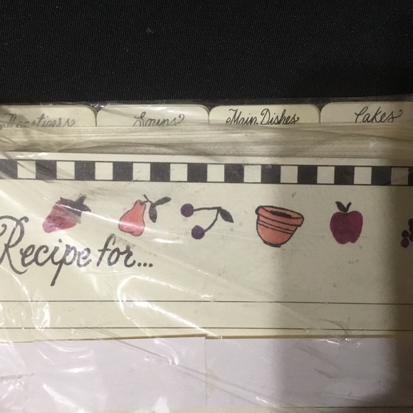 Lillian Vernon Recipe Wooden Box with subject/note cards NICE! - Picture 12 of 13
